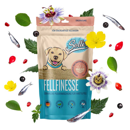 Poudre pour le soin du pelage – Contre les démangeaisons, les zones dégarnies et le poil cassant
