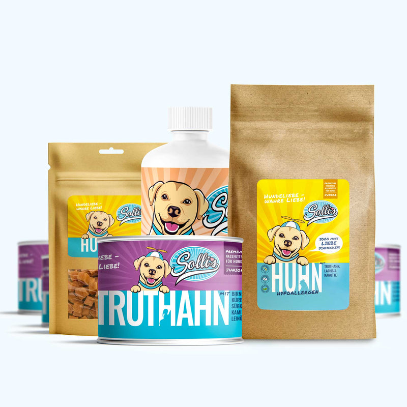 Probierpaket Junior Huhn + GRATIS Huhn Fleischwürfel