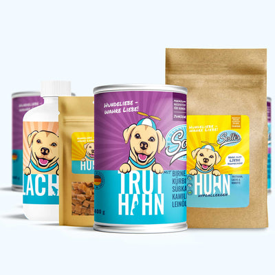Probierpaket Junior Huhn + GRATIS Huhn Fleischwürfel