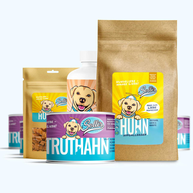 Probierpaket Junior Huhn + GRATIS Huhn Fleischwürfel
