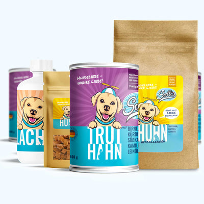 Probierpaket Junior Huhn + GRATIS Huhn Fleischwürfel
