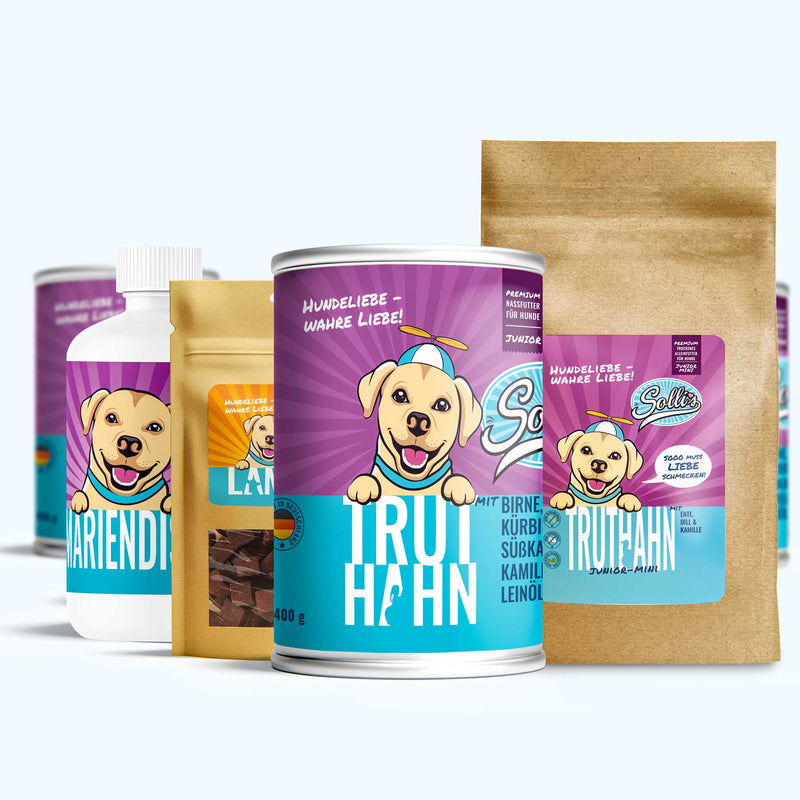 Probierpaket Junior-Minis + GRATIS Lamm Fleischwürfel