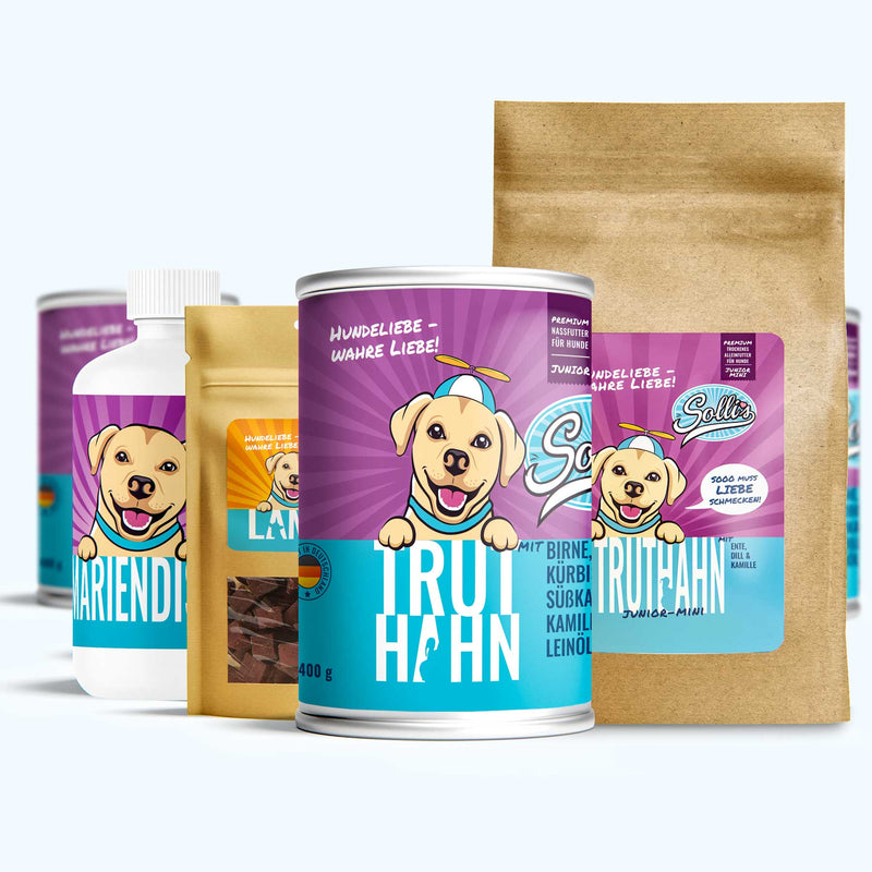 Probierpaket Junior-Minis + GRATIS Lamm Fleischwürfel