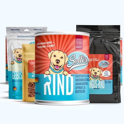 Pack découverte nourriture pour chiens bœuf minis + poudre dentaire GRATUIT