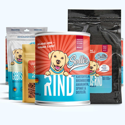 Pack découverte nourriture pour chiens bœuf minis + poudre dentaire GRATUIT