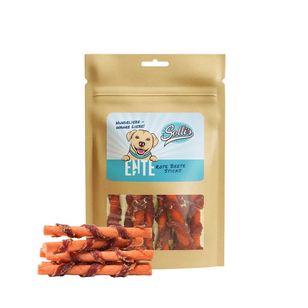 Palitos de pato y remolacha