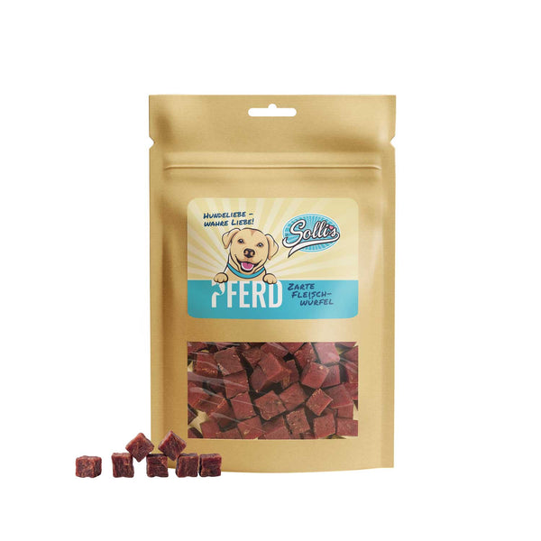 Tierna prueba de amor - Dados de carne de caballo