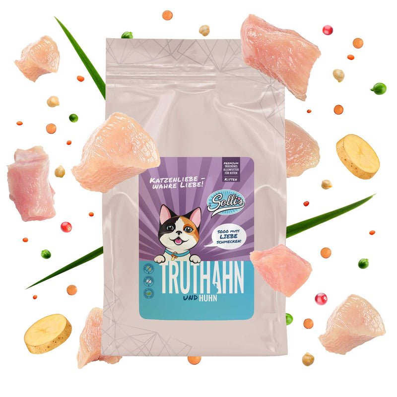 Trockenfutter Truthahn mit Huhn | Kitten