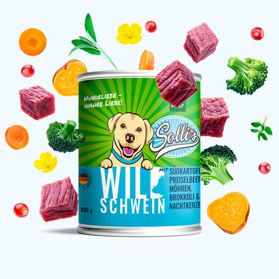 Nassfutter Wildschwein | Adult - Solli's Hundebedarf