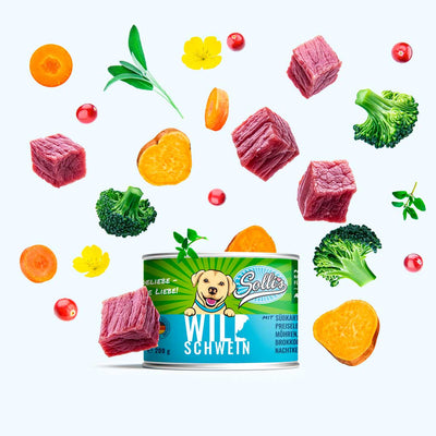Nassfutter Wildschwein | Adult - Solli's Hundebedarf