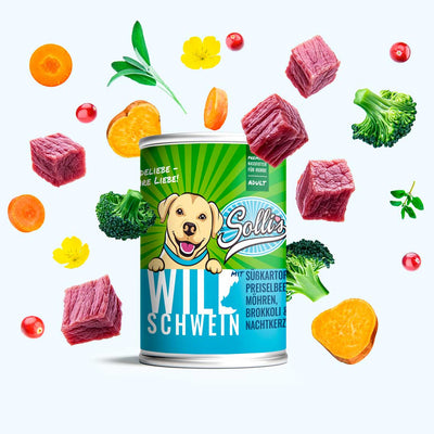Nassfutter Wildschwein | Adult - Solli's Hundebedarf