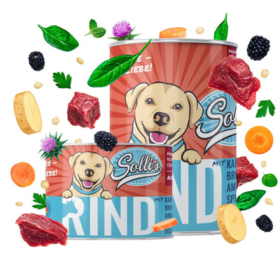 Probe Nassfutter Rind | Adult 200g - Solli's Hundebedarf