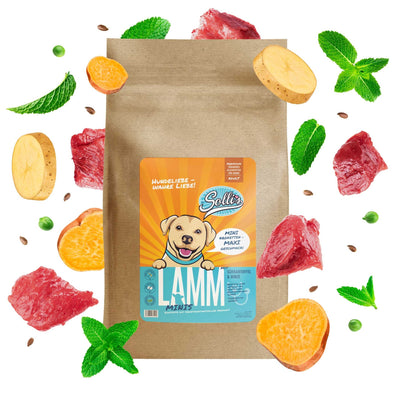 Probe Trockenfutter Lamm - Minis | kleine Rassen 100g - Solli's Hundebedarf