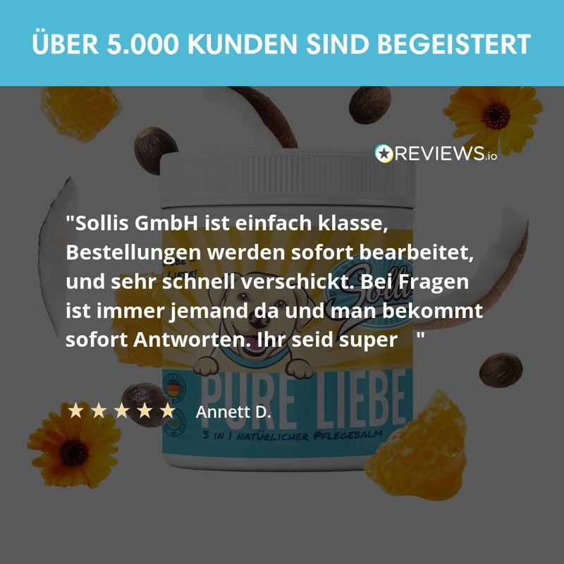 Pure Liebe - Natürlicher Schutzbalm für Pfoten, Nase & Haut - Solli&