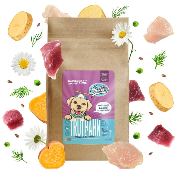 Trockenfutter Truthahn - Minis | Welpenfutter - kleine Rassen - Solli's Hundebedarf